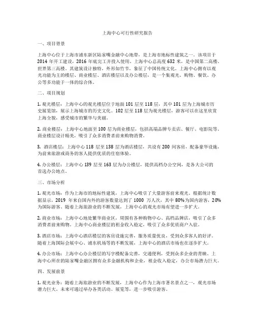 上海中心可行性研究报告