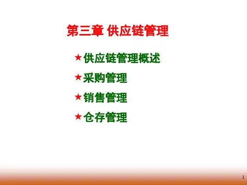 erp供应链管理-精品课件