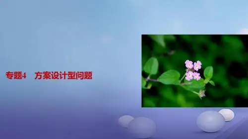 浙江省2017年中考数学总复习专题4方案设计型问题课件
