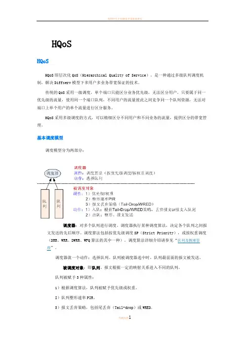 层次化QOS(HQOS)