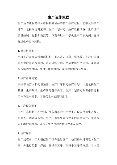 生产运作流程