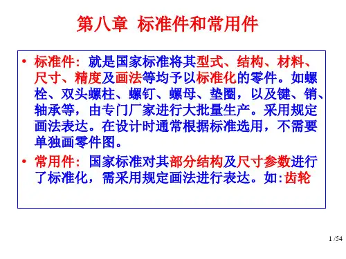 机械制图系列标准件和常用件PowerPoint演示文稿