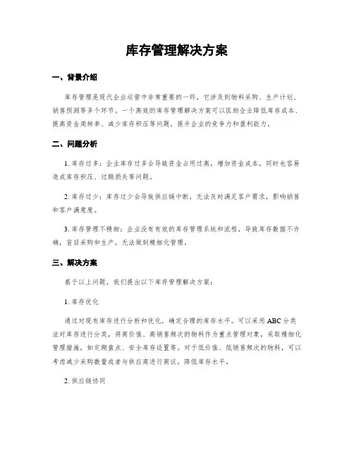 库存管理解决方案