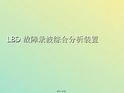 LBD 故障录波综合分(与“启动”相关文档)共15张PPT