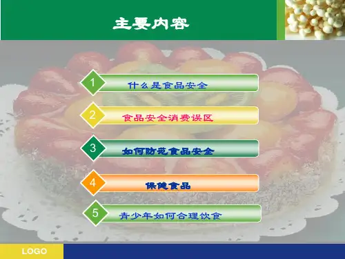 食品安全知识讲座-演讲ppt课件