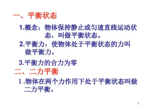 八年级物理二力平衡