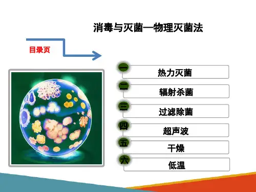 消毒与灭菌—物理灭菌法(动物微生物课件)