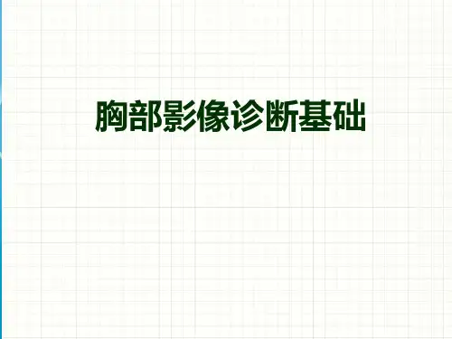 医学影像学——胸部影像诊断基础ppt课件