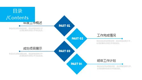 蓝色简约医疗医学护理汇报PPT模板