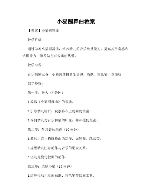 小猫圆舞曲教案