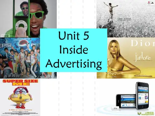 人教英语选修九 unit 5 inside advertising Reading(课件) (共46张ppt)
