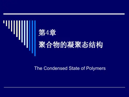 高分子物理第4章-高分子的凝聚态结构-非晶态.ppt