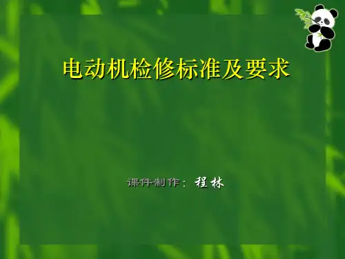 电动机检修标准及要求