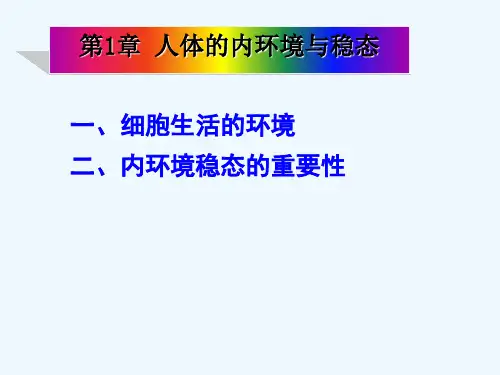 人体的内环境与稳态(PPT48张)