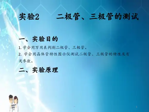 用图示仪测量晶体二极管PPT课件