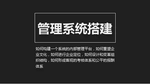 管理系统PPT课件