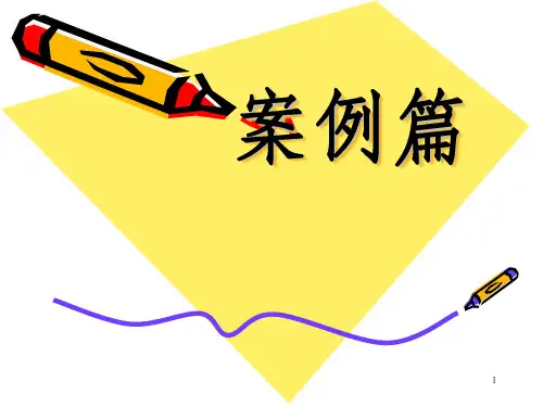 《财务管理案例》PPT课件