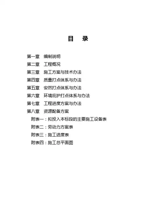 道路改建施工组织设计