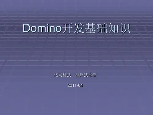 Domino基础——开发