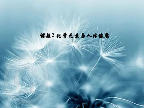 化学元素与人体健康PPT精品课件_1