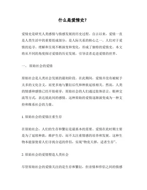 什么是爱情史？