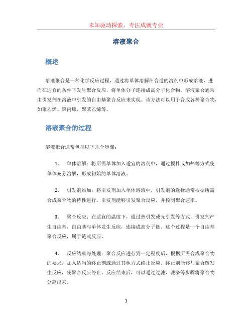 溶液聚合文档