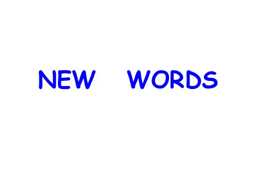 选修六unit5new words