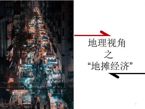 地理视角下的地摊经济(17张ppt)