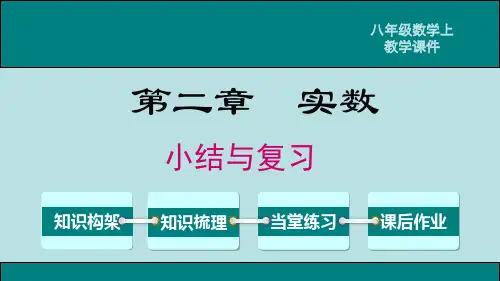 八年级数学上册PPT精美课件《实数》小结与复习