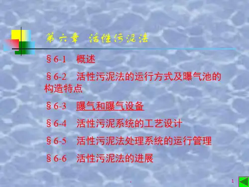 活性污泥法PPT课件
