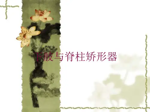 下肢与脊柱矫形器培训课件