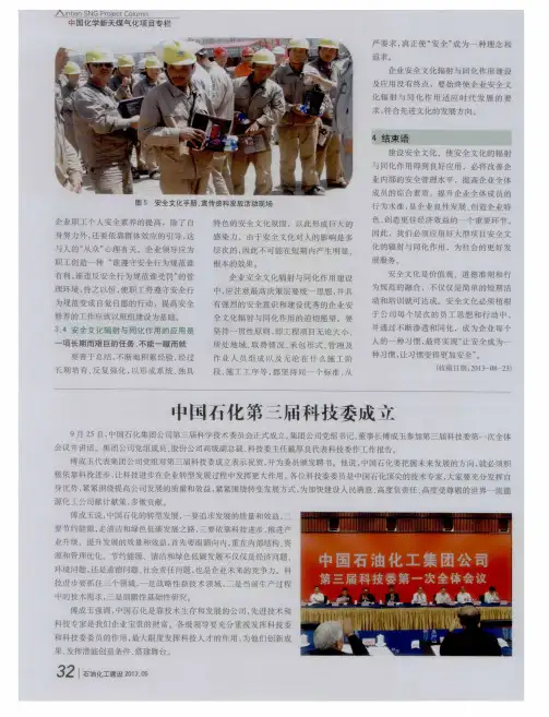 中国石化第三届科技委成立