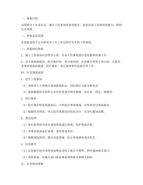 工伤事故应急预案流程
