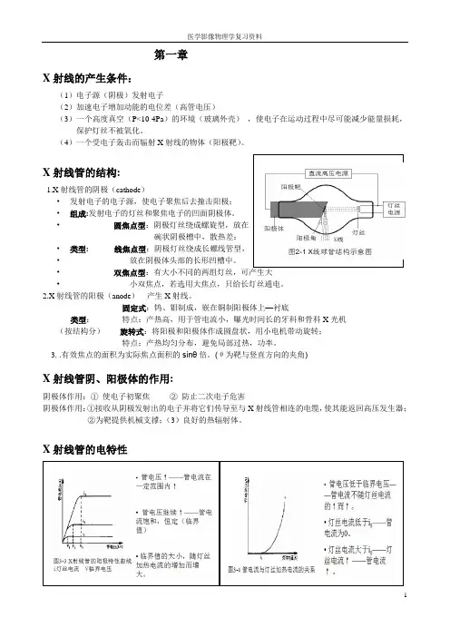 医学影像物理学资料 第三版