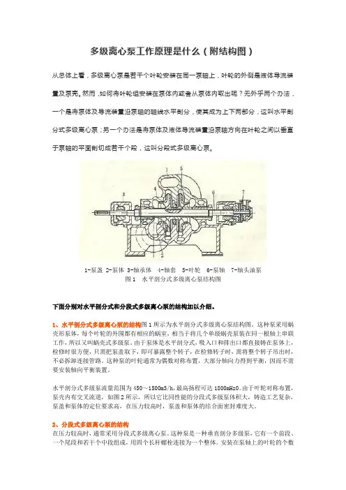 多级离心泵工作原理是什么(附结构图)
