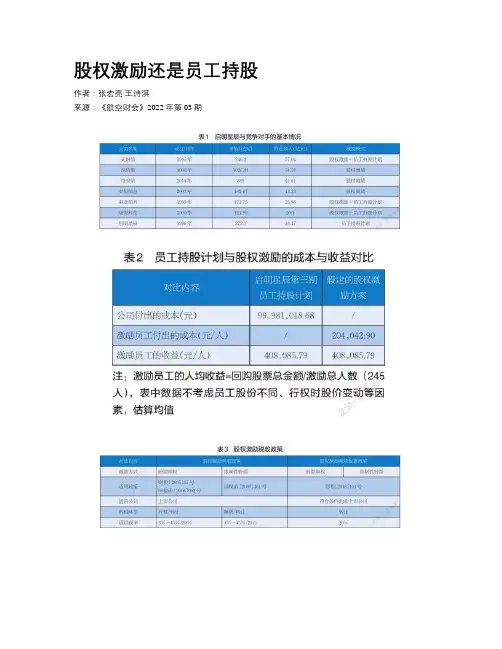 股权激励还是员工持股