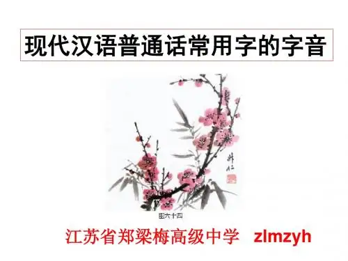 高考复习现代汉语普通话常用字的字音ppt