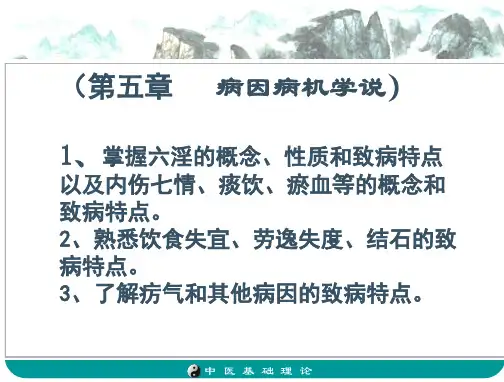 第六章-病因病机学说