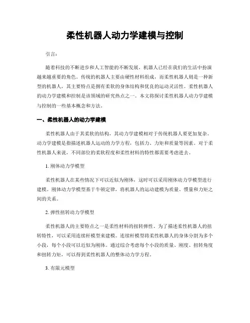 柔性机器人动力学建模与控制