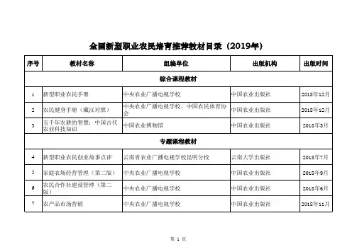 最后调整的80种教材