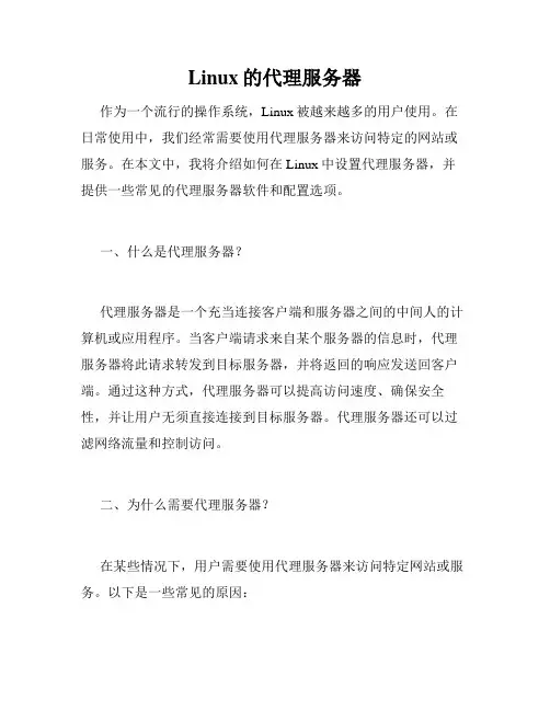 Linux的代理服务器