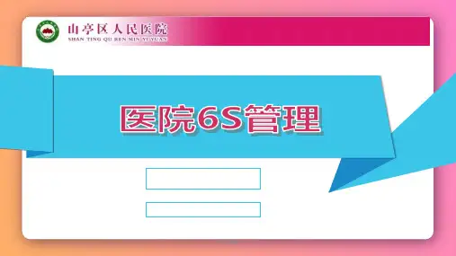 医院6S管理思路  ppt课件