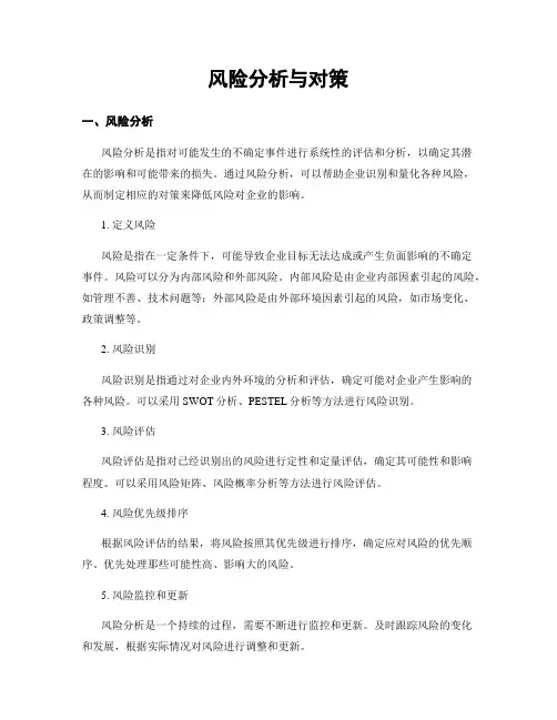 风险分析与对策