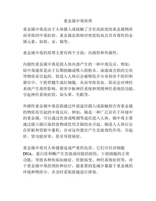 重金属中毒原理