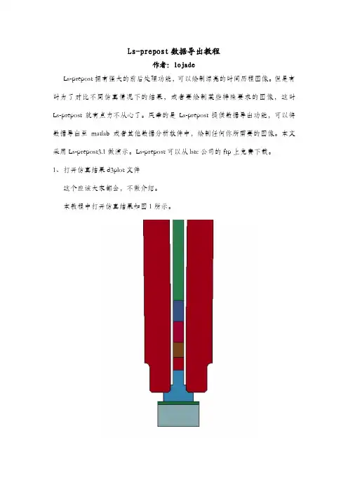 Ls-prepost数据导出教程1