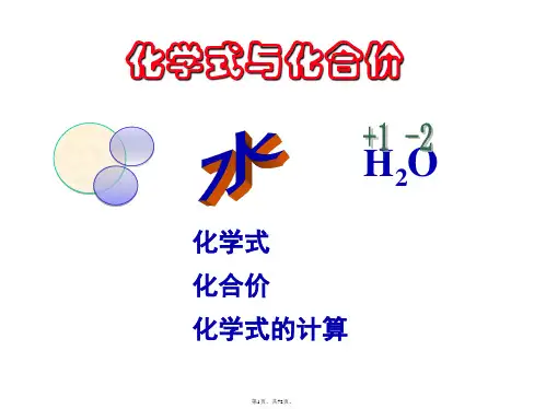 4.4化学式与化合价课件