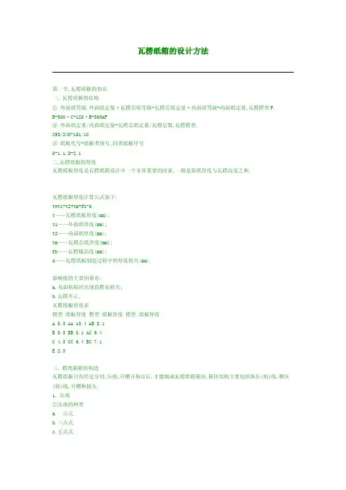 纸箱的设计汇总