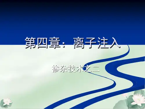 集成电路工艺离子注入