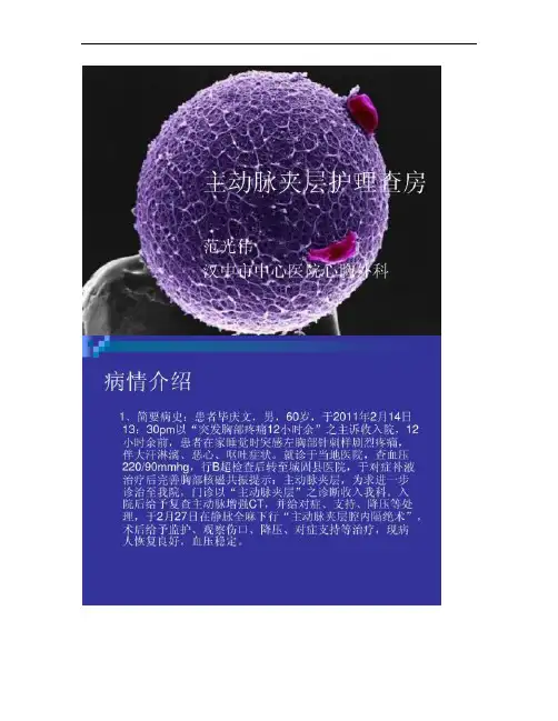 主动脉夹层护理查房.
