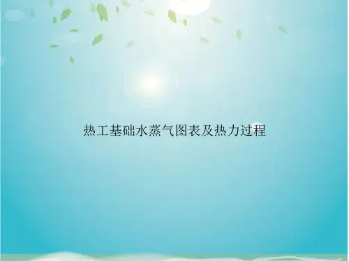 热工基础水蒸气图表及热力过程